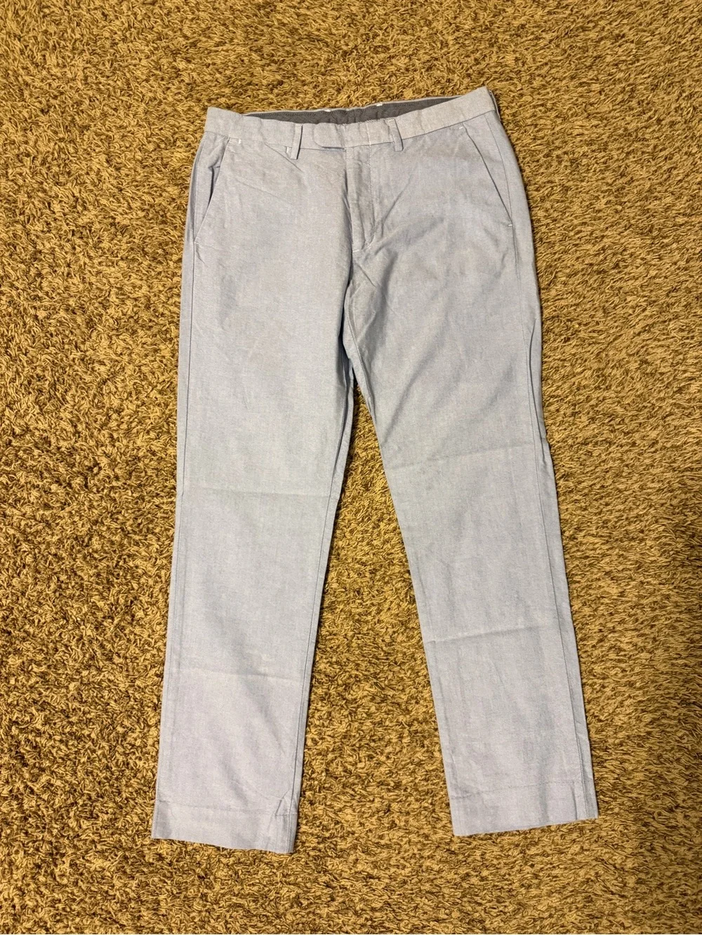 J. Crew Men’s Bowery Light Blue Chambray Chinos